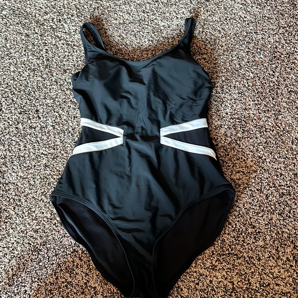 Woman’s One Piece Swimsuit with Mesh Details